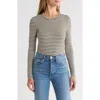 Splendid Stripe Long Sleeve Tee In Multi