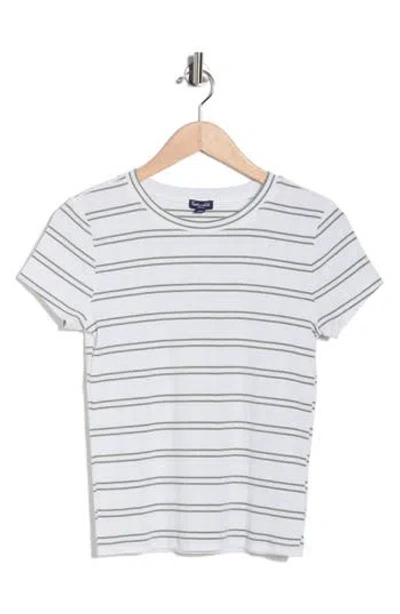 Splendid Stripe Rib T-shirt In Multi