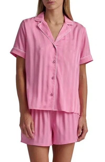 Splendid Stripe Satin Boxer Short Pajamas