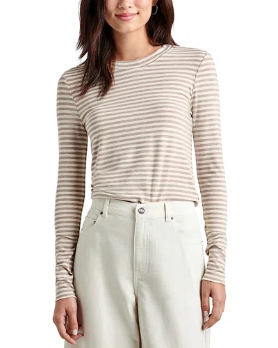 Splendid Striped Long Sleeve Tee In P Oak/twy H Stp
