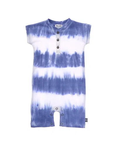 Splendid Kids' Sunburst Stripe Bodysuit In Blue