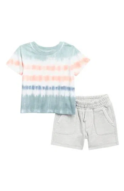 Splendid Babies'  Sunray Tie Dye T-shirt & Shorts Set In Multi