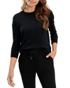 Splendid Essential Active Marathon Sweatshirt In Black