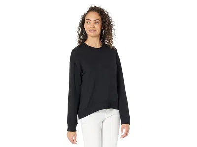 Splendid Super Soft French Terry Pullover Sweatshirt In Black