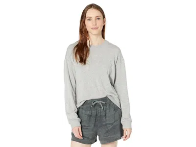 Splendid Super Soft French Terry Pullover Sweatshirt In Gray