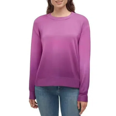 Splendid Super Soft Jersey Ombre Sweatshirt In Lt Orchid Dp Dye In Pink