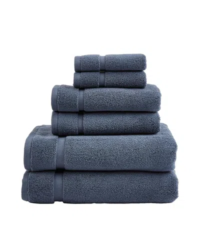 Splendid Supersoft 6-pc. Cotton, Towel Set In Blue