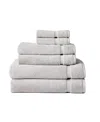 Splendid Super Soft 6-piece Towel Set In White