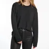 Splendid Supersoft Crewneck Pullover In Black