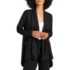 Splendid Supersoft Knit Drape Jacket In Black