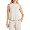 Splendid Supersoft Knit Sleeveless Top In Moonstone