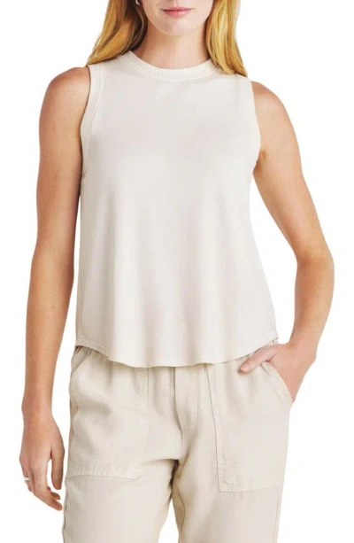 Splendid Supersoft Knit Sleeveless Top In Moonstone