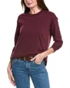 Splendid Long Sleeve Tee In Purple