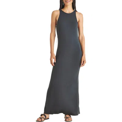 Splendid Supersoft Sleeveless Maxi Dress In Lead