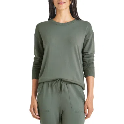 Splendid Supersoft Sweatshirt In Olive