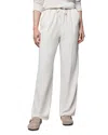 Splendid Tie Waist Wide Leg Sweatpants In Gray