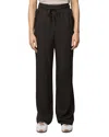 Splendid Tie Waist Wide Leg Sweatpants In Brown