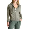 Splendid Supersoft Zip-up Hoodie In Soft Olive