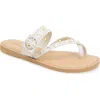 Splendid Sutton Stud Slide Sandal In White Sand