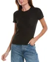 Splendid Como Pointelle T-shirt In Black