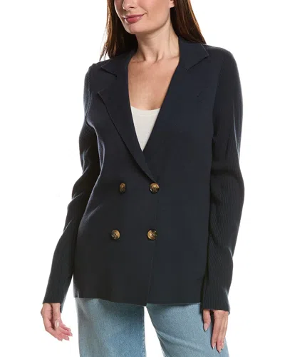 Splendid Sweater Mix Jacket In Blue