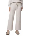 Splendid Pointelle Drawstring Crop Sweater Pants In Gray