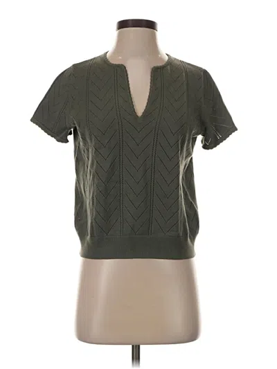 Pre-owned Splendid Sweater Vest In Green