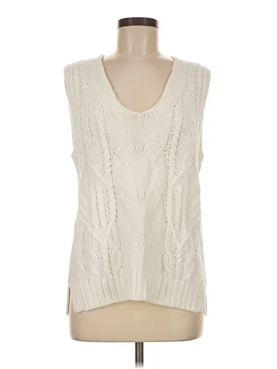 Pre-owned Splendid Sweater Vest In Ivory