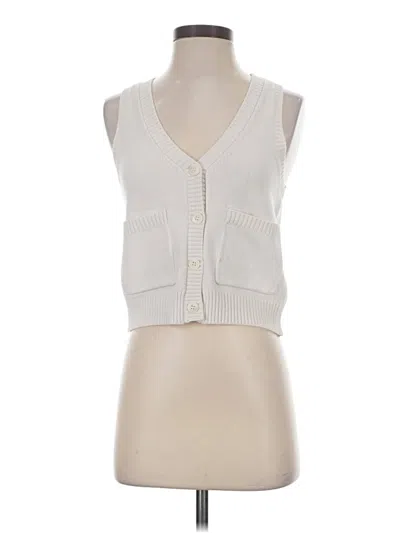Pre-owned Splendid Sweater Vest In Ivory