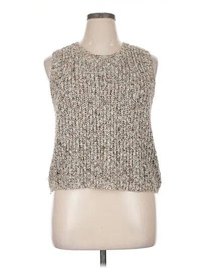 Pre-owned Splendid Sweater Vest In Silver