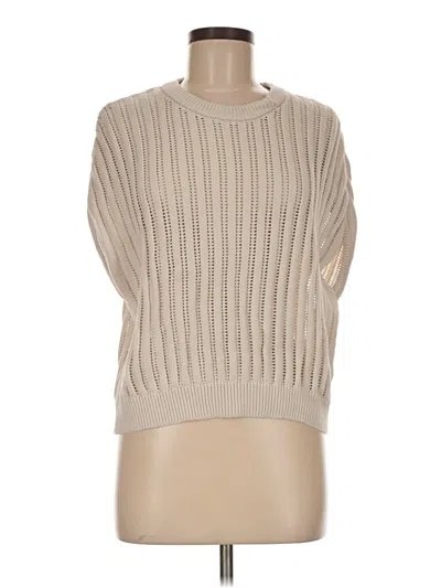 Pre-owned Splendid Sweater Vest In Tan