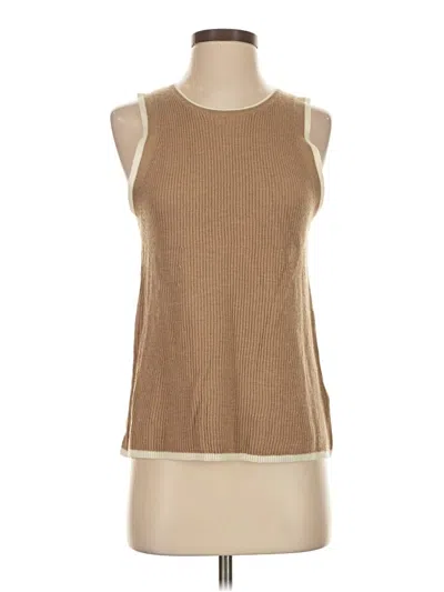 Pre-owned Splendid Sweater Vest In Tan