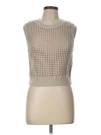 Pre-owned Splendid Sweater Vest In Tan