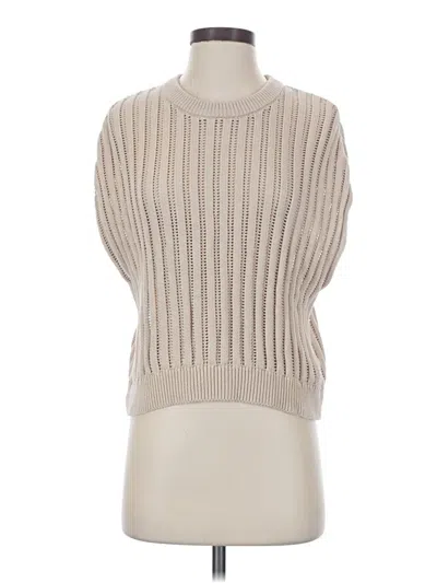 Pre-owned Splendid Sweater Vest In Tan