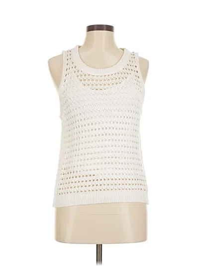 Pre-owned Splendid Sweater Vest In White