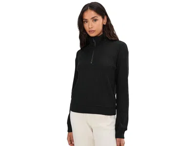 Splendid Sweatersoft 1/4 Zip In Black