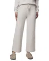 Splendid Pointelle Drawstring Crop Sweater Pants In White