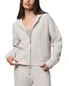 Splendid Sweatersoft Zippered Hoodie In White