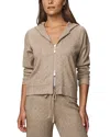 Splendid Sweatersoft Zippered Hoodie In Neutral