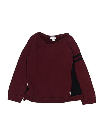 Pre-owned Splendid Kids' Sweatshirt In Burgundy