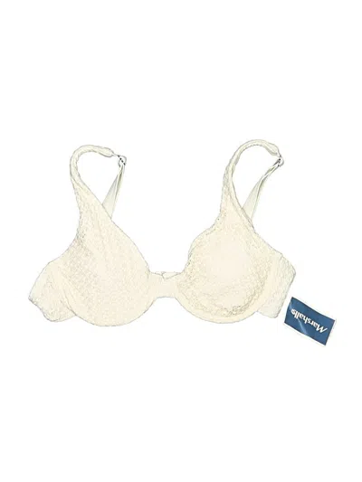 Pre-owned Splendid Swimsuit Top Ivory Swimwear