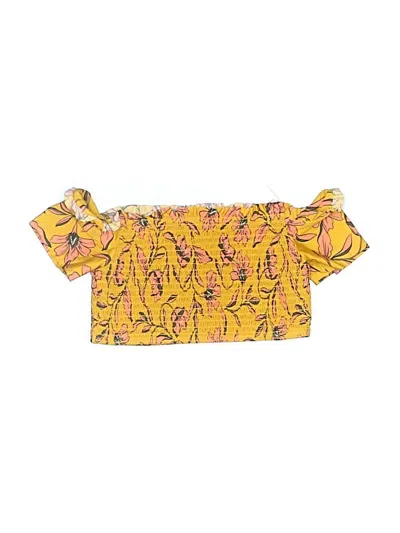 Pre-owned Splendid Swimsuit Top Yellow Swimwear