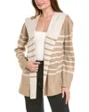 SPLENDID SPLENDID SYDNEY STRIPE REVERSIBLE CASHMERE-BLEND CARDIGAN