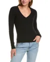 Splendid Valley 2x1 Rib Long-sleeve V-neck Tee