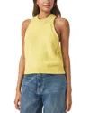 Splendid Talula Cotton Sweater Tank In Yellow