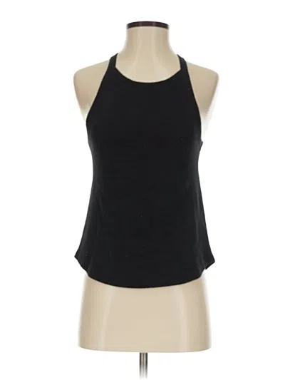 Pre-owned Splendid Tank Top Black Halter Neckline Tops