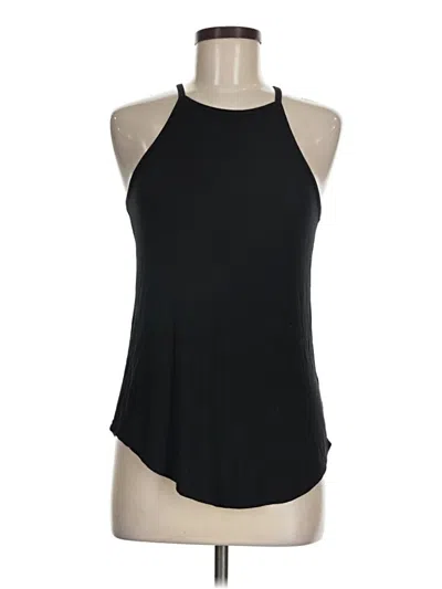 Pre-owned Splendid Tank Top Black Halter Neckline Tops