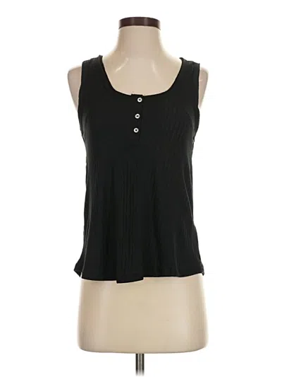 Pre-owned Splendid Tank Top Black Halter Neckline Tops