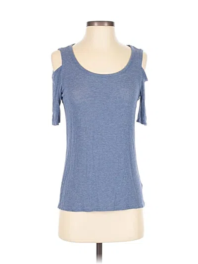 Pre-owned Splendid Tank Top Blue Cold Shoulder Neckline Tops