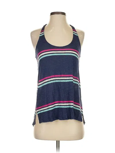 Pre-owned Splendid Tank Top Blue Halter Neckline Tops